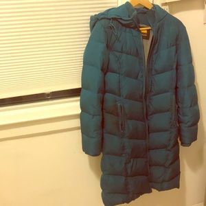 Brooklyn Industries teal puffer coat